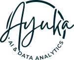 The logo for Ayuka, an AI and Data Analytics company.